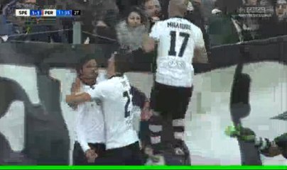 Pablo Mariano Granoche Goal - Spezia Calcio 1-1 AC Perugia - (17/12/2016)