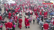 VIDEO. 450 motards jouent les Pères Noël à Poitiers