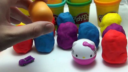 Many Play Doh Eggs Hello Kitty Kinder Surprise Marvel Cars 2 Spongebob Angry Birds