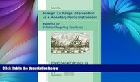 Download [PDF]  Foreign Exchange Intervention as a Monetary Policy Instrument: Evidence for