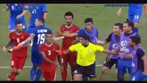 Abduh Lestaluhu Red Card For Hitting The Ball Into Thailand's Bench!