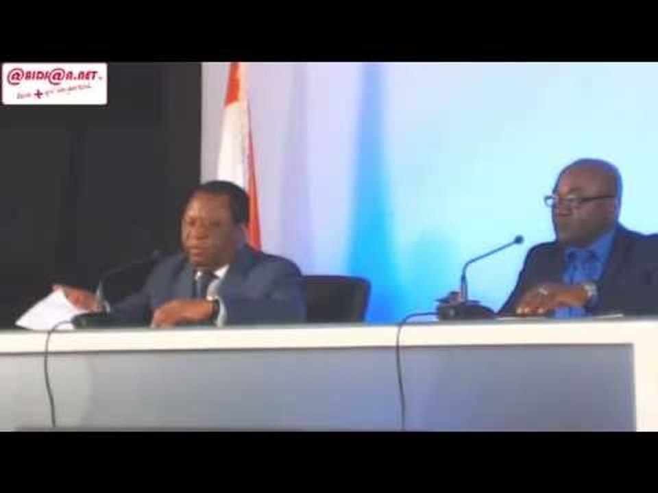 Proclamation des résultats provisoires du référendum par Youssouf Bakayoko président de la CEI