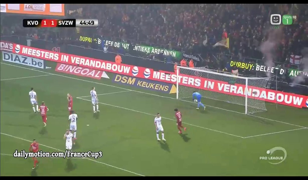 Franck Berrier Goal HD - Oostende 1-1 Waregem - 17.12.2016