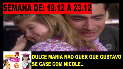 RESUMO COMPLETO DA NOVELA:CARINHA DE ANJO. PERÍODO: 19 A 23.12