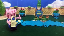 Peppa Pig Toilet Training George Peeing in Garden Watering Plants Compilation Play-Doh Stop-Motion