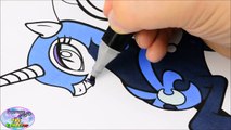 My Little Pony Coloring Book Nightmare Moon Episode Colors Surprise Egg and Toy Collector SETC