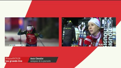 Video herunterladen: Biathlon - CM (F) - Nove Mesto : Chevalier «J'étais en mode auto, j'avais posé le cerveau»