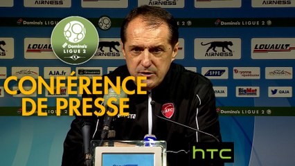 Conférence de presse AJ Auxerre - Valenciennes FC (1-1) : Cédric DAURY (AJA) - Faruk HADZIBEGIC (VAFC) - 2016/2017
