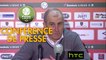 Conférence de presse RC Lens - Gazélec FC Ajaccio (2-1) : Alain  CASANOVA (RCL) - Jean-Luc VANNUCHI (GFCA) - 2016/2017
