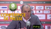 Conférence de presse RC Lens - Gazélec FC Ajaccio (2-1) : Alain  CASANOVA (RCL) - Jean-Luc VANNUCHI (GFCA) - 2016/2017