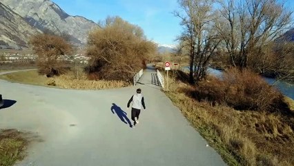 Vol avec dji Mavic pro en suivi