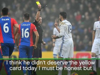 Yellow card harsh on Costa - Conte