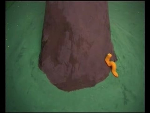 Un ver haut comme une pomme Animation Pâte à modeler