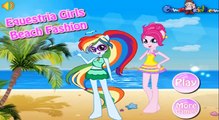 Equestria Girls Beach Fashion ❤ My Little Pony Games ❤ Pinkie Pie And Rainbow Dash