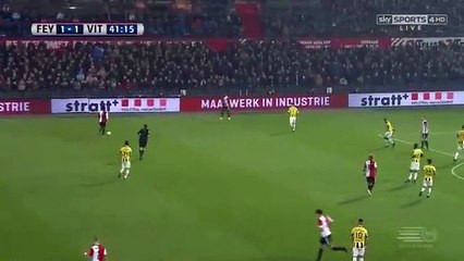 2-1 Steven Berghuis Goal HD - Feyenoord 2-1 Vitesse 17.12.2016
