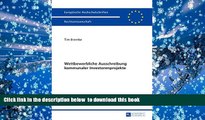 BEST PDF  Wettbewerbliche Ausschreibung kommunaler Investorenprojekte (EuropÃ¤ische
