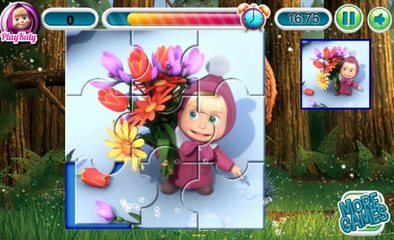 Masha and the Bear - Fun Cartoon Puzzle Game Video For Kids