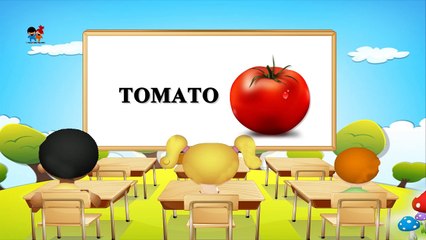 Learn English Vegetables Names! Nursery Rhyme for Preschool Children