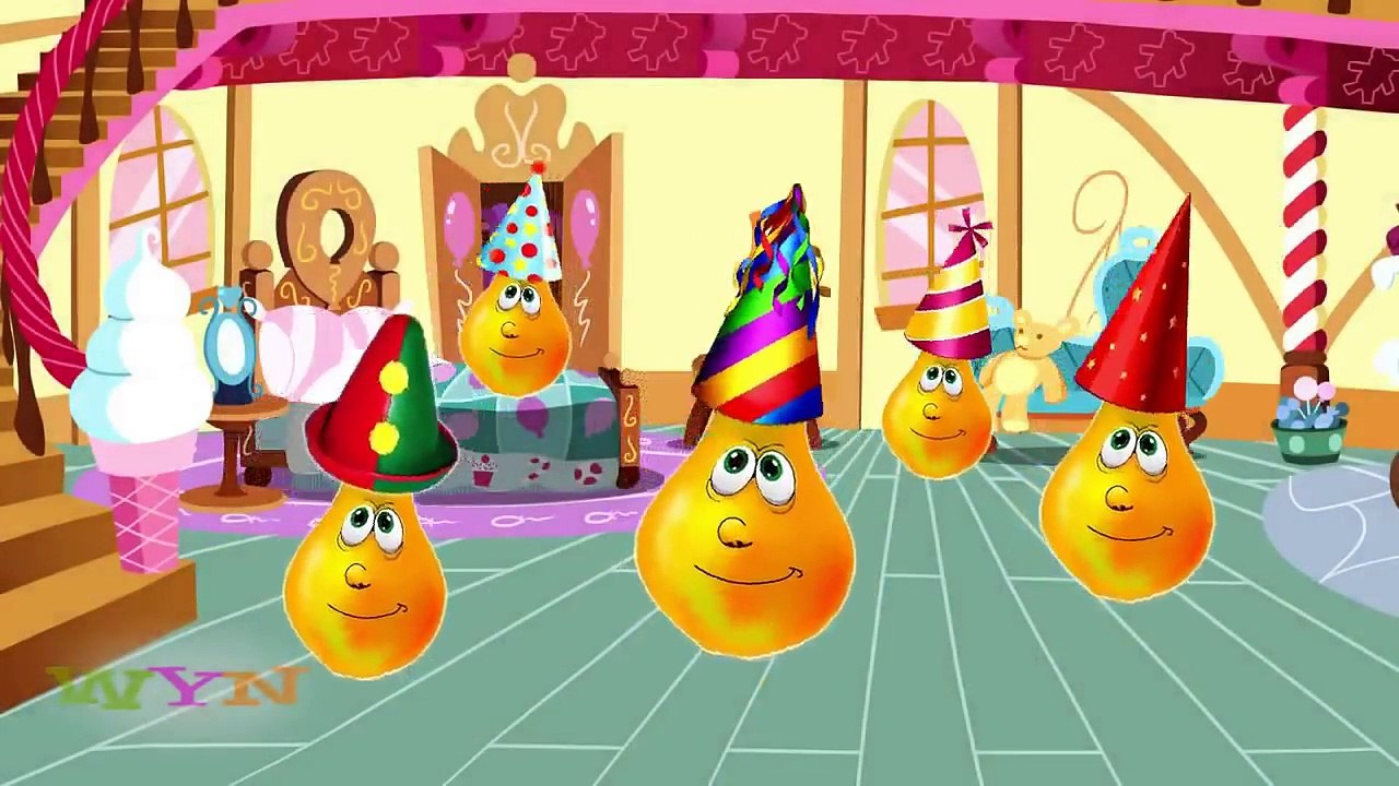 Papaya Finger Family Nursery Rhyme | Funny Animated Videos| Rhymes For Nursery | Kid Songs