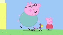 Peppa Pig - Daddy Pig rides Peppas bicycle (clip)