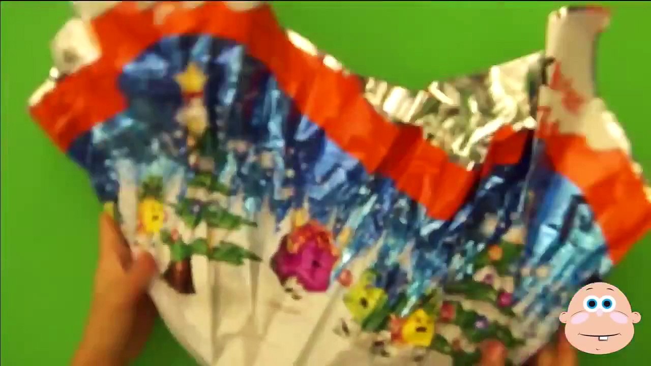 Kinder Surprise Eggs MAXI! Giant Santa Claus Christmas Edition Toys Opening, Unboxing & Unwrapping