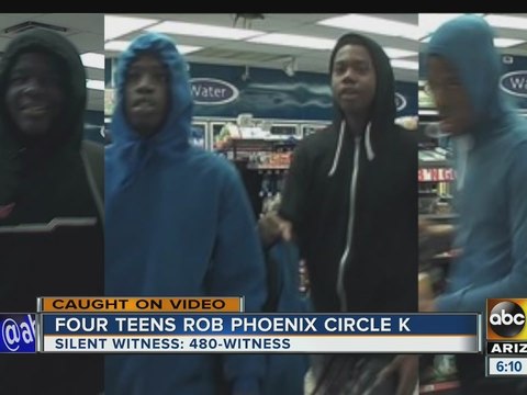 Police searching for 4 suspects in Circle K robbery