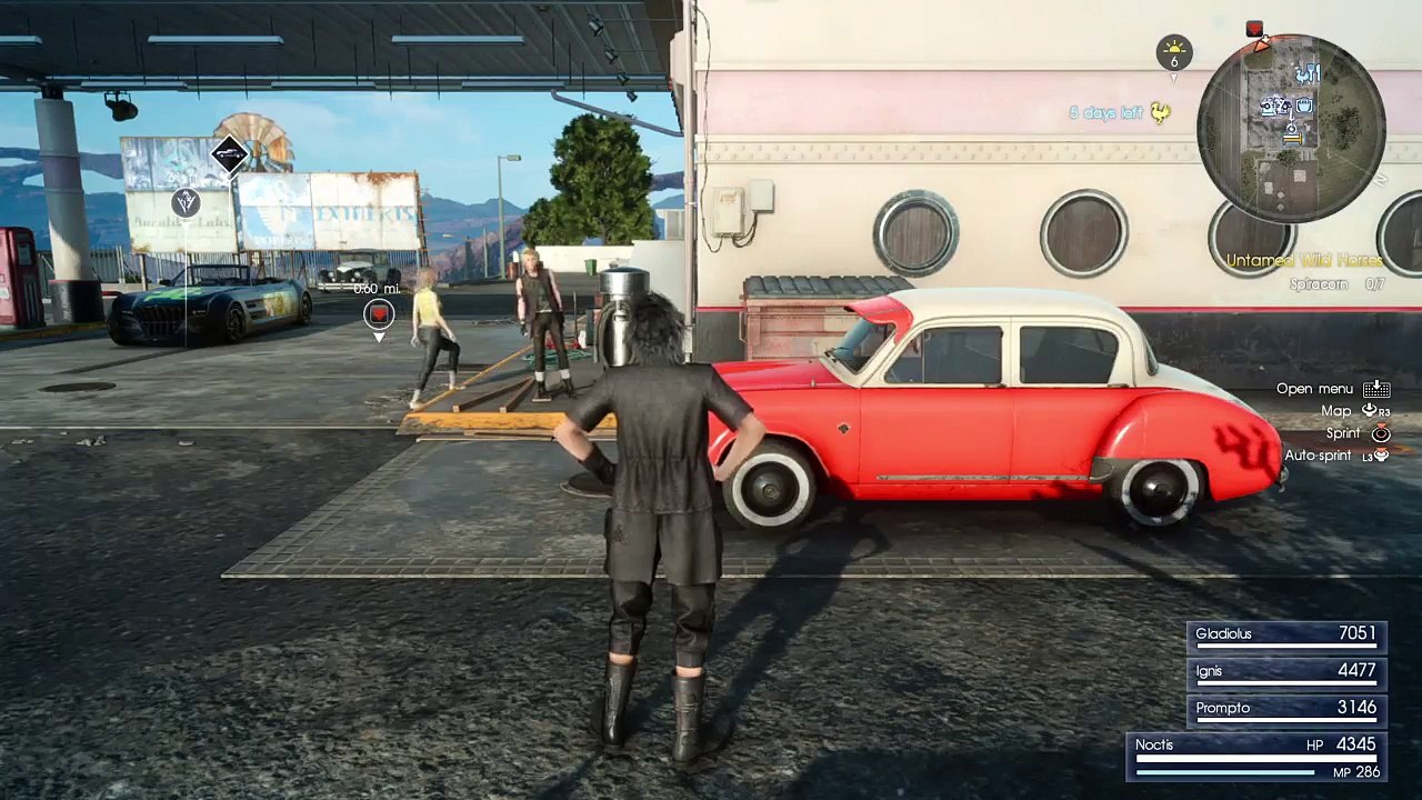 Final Fantasy 15 Doing monster bounties / XP grind (301)