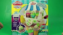 Play Doh Sweet Shoppe Ice Cream Sundae Cart How to make Playdough Popsicle Ice Cream Cone