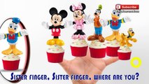 Mickey Mouse Cup Cakes Finger Family Song Nursery Rhymes Lyrics Children Cupcake | ToysSurpriseEggs