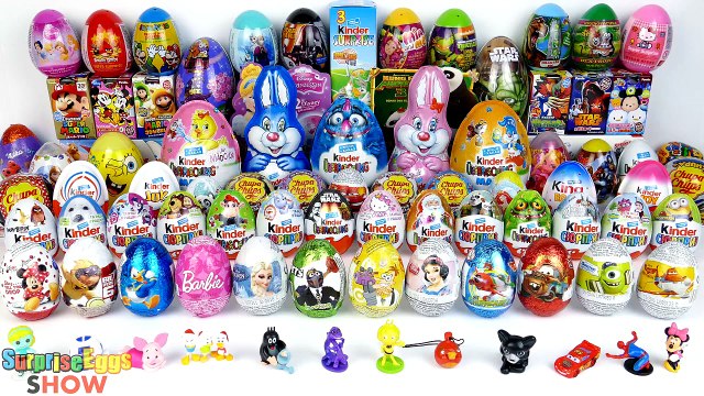 100 Jajko Niespodzianka Cars SpongeBob MLP Kinder Niespodzianka Frozen Minionki Mickey TMNT Jajka
