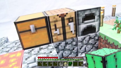 Paper Minecraft - Skyblock part 08 - Nether Portal