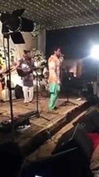 Farhan Saeed Sining Mujh Ko Tou Barbaad Kiya On His Mehndi Day
