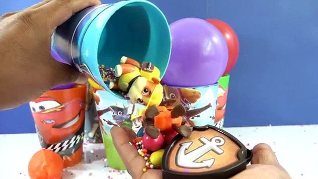 Balloons Surprise Cups Paw Patrol Chase Marshall Cars Lightning McQueen Dinosaurs Surprise Toys