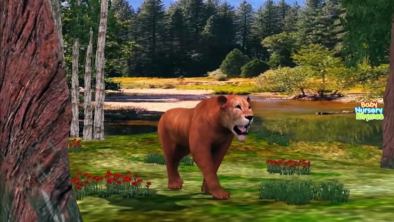 Lion | Elephant | Tiger | Cartoons For Children Finger Family Nursery Rhymes | Animals Rhymes