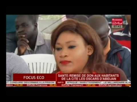 Business 24 Focus Eco Santé Remise de don aux habitants de la cité les oscars d’Abidjan