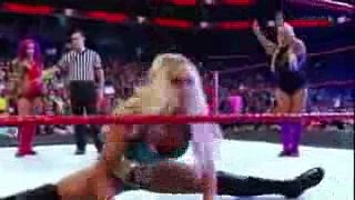 Sasha Banks vs. Charlotte Flair – Raw Women’s Title Falls Count Anywhere Match_ Raw, Nov. 28, 2016
