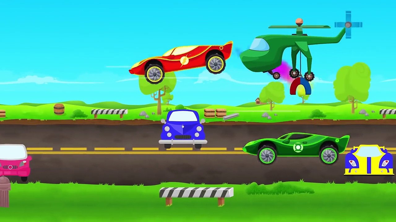 Surprise Eggs Cars for Kids! Lightning McQueen & Mater Spiderman helps his Frends Learn Colors