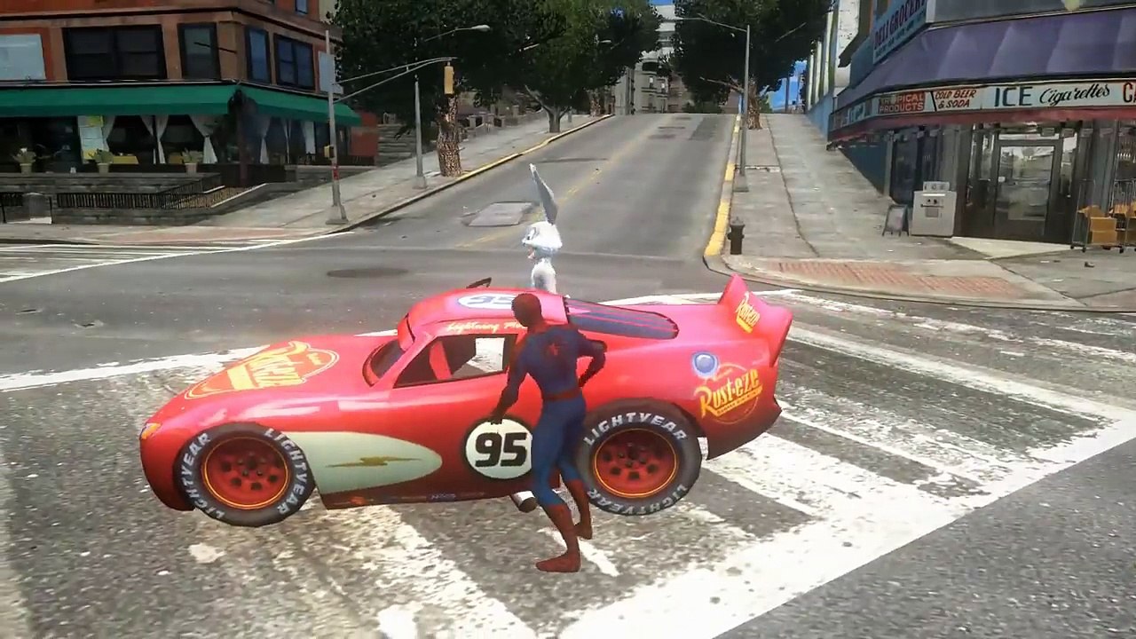 Bip Bip & Coyote, Bugs Bunny,Spiderman Marvel comics,Flash McQueen Disney Cars 2 | Dessin animé