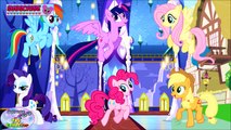 MY LITTLE PONY Mane 6 Transforms Into Princesses Coloring Book Surprise Egg and Toy Collector SETC