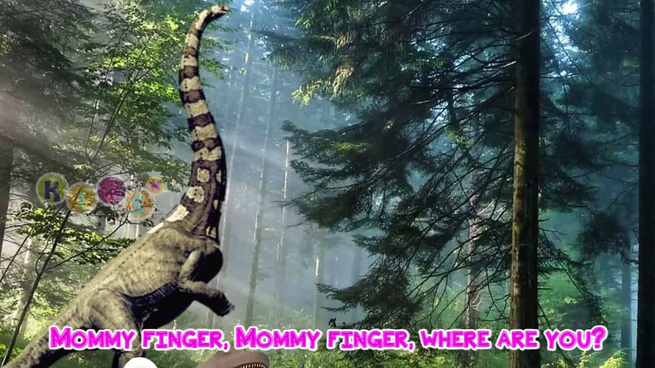 3D Dinosaur Animation Finger Family NEW BY KidsW