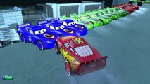 Wheels on the bus Disney Pixar Cars SPONGEBOB COLORS Lightning McQueen Finger Family Songs