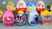 10 Surprise Eggs Kinder Joy Frozen Hello Kitty The Flintstones Mickey Mouse Pony Planes Toys