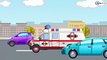 The Ambulance and The Red Racing Car - Race! Cartoon about Cars & Trucks. Video for kids Episode 29