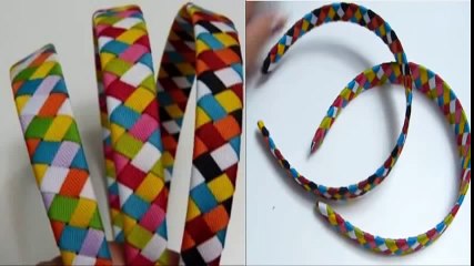 طرق عمل اكسسوارات هاند ميد l طوق للشعر