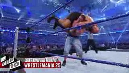 John Cena's Greatest World Title Triumphs- WWE Top 10