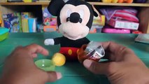 Mickey Mouse and Surprise Eggs with Toys Bandai Capsule Toys Japanese Toys