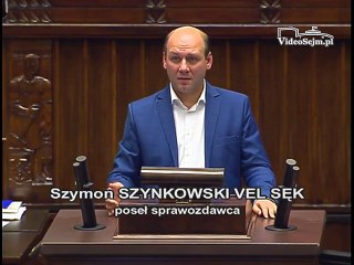 Poseł Szymon Szynkowski vel Sęk - Wystąpienie z dnia 01 grudnia 2016 roku.