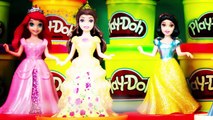 Disney Princess Play-Doh Halloween Costume | Ariel Elsa Anna Rapunzel Cinderella Snow White Belle