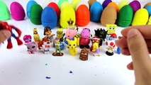 Learn Colors - Play Doh - Surprise Eggs Mickey Mouse - Toys Story Spiderman Cars