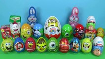 [PlayDoh Collection] Surprise Eggs Kinder Surprise Disney Pixar Cars 2 Mickey Mouse Spongebob HD *